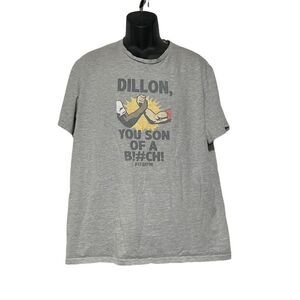 Men’s Heather Grey T-Shirt “Dillion, You Son of a B!#th” Size XXXL